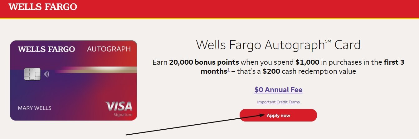How to apply for the Wells Fargo Autograph Credit Card